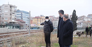 Kartal Belediye Başkanı proje alanlarına çıkarma yaptı