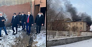 Tuzluca Devlet Hastanesi’nde korkutan yangın