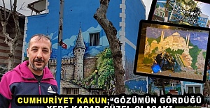 Sokağı galeriye dönüştürüyor