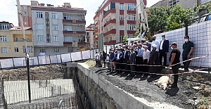 Küfeki taşından yapılacak olan Medine Camii’nin temeli atıldı