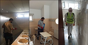 LGS öncesi okulları dezenfekte edildi