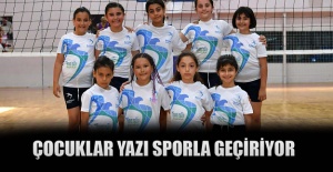 Çocuklar yazı sporla geçiriyor