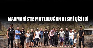 Marmaris’te mutluluğun resmi çizildi