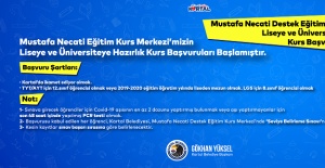 Kartallı öğrencilere ücretsiz hazırlık kursu