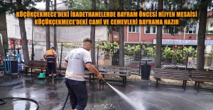 KÜÇÜKÇEKMECE’DEKİ İBADETHANELERDE BAYRAM ÖNCESİ HİJYEN MESAİSİ  KÜÇÜKÇEKMECE’DEKİ CAMİ VE CEMEVLERİ BAYRAMA HAZIR
