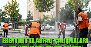ESENYURT’TA ASFALT ÇALIŞMALARI HIZ KESMEDEN DEVEM EDİYOR