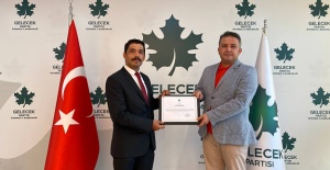 TÜRKİYE ŞAMPİYONU  GELECEK PARTİSİ İLÇE BAŞKANLIĞINA GETİRİLDİ