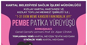 Kartal Belediyesi’nden Meme Kanserine Farkındalık İçin Pembe Patika Yürüyüşü