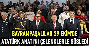 Bayrampaşalılar 29 ekim'de Atatürk anıtı'nı çelenklerle süsledi