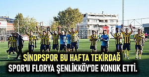 Sinopspor bu hafta Tekirdağ spor'u florya şenlikköy'de konuk etti.
