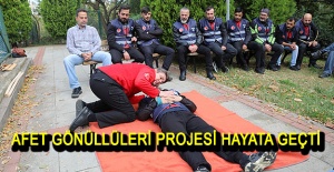 Afet gönüllüleri projesi hayata geçti