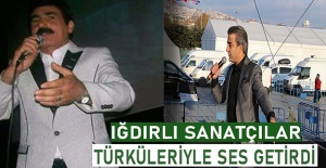 Iğdırlı sanatçılar türküleriyle ses getirdi