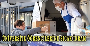 Kartal belediyesi'nden üniversite öğrencilerine sıcak ikram