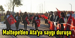 Maltepe’den Ata'ya saygı duruşu