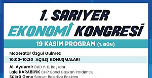 Sarıyer’de ekonomi kongresi düzenlenecek