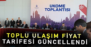 Toplu ulaşım fiyat tarifesi güncellendi