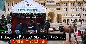 Yılbaşı İçin Kurulan Sevgi Postanesi’nde Nostaljiyi Yaşadılar