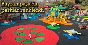 Bayrampaşa'da parklar renklendi