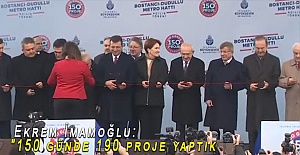 Ekrem İmamoğlu: "150 günde 190 proje yaptık