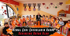 Kemal Çebi Çocukların Karne Sevincine Ortak Oldu