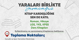 Deprem bölgesi için “Kitap Kardeşliğine Sen de Katıl”