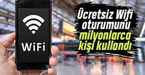 Ücretsiz Wifi oturumunu 1 milyon kişi kullandı