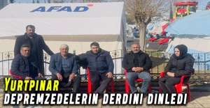 Yurtpınar depremzedelerin tek tek derdini dinledi