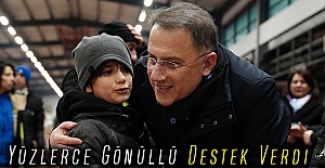 Yüzlerce Gönüllü Destek Verdi