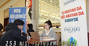 253 kişi istihdam edildi