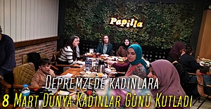 Depremzede kadınlara 8 Mart Dünya Kadınlar Günü Kutladı