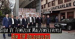 Gıda Ve Temizlik Malzemeleriyle Bir TIR Dolduruldu