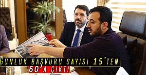 Günlük başvuru sayısı 15’ten 60’a çıktı