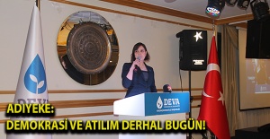 Adıyeke: Demokrasi ve Atılım derhal bugün!