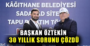 Başkan Öztekin, 30 yıllık sorunu çözdü