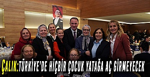 Çalık:Türkiye’de hiçbir çocuk yatağa aç girmeyecek