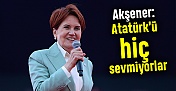 Akşener: Atatürk’ü hiç sevmiyorlar